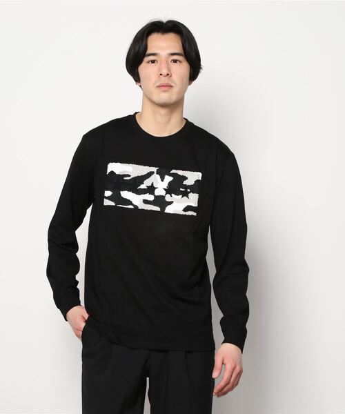 qwerty(クワーティ)の「QWERTY (クワーティ)Chenille Embroidery LS TEE(Tシャツ/カットソー・メンズ・ホワイト/ブラック・MEDIUM/X-LARGE/LARGE)」の5枚目の写真