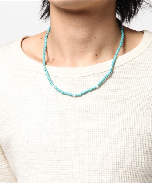 WEGO（ウィゴー）の「WEGO/カラービーズネックレス（ネックレス・メンズ・ターコイズブルー・FREE）」の4枚目の写真