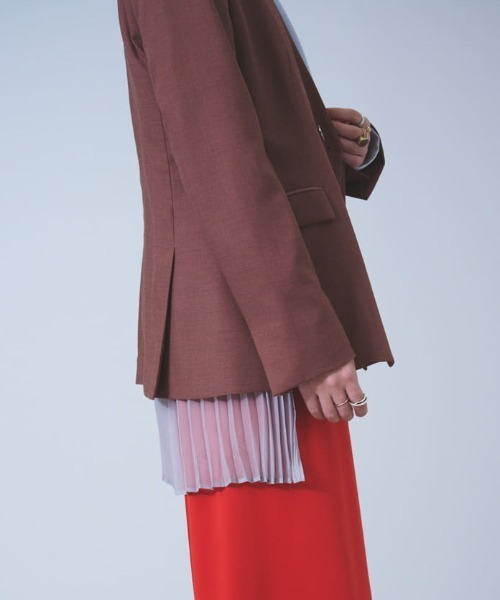 LOVELESS（ラブレス）の「ブラウンセミダブルノーカラージャケット（ノーカラージャケット・レディース・ブラウン系その他5・38/36/34）」の16枚目の写真