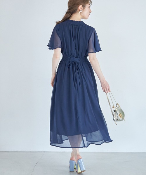 tocco closet（トッコ クローゼット）の「りぼん付きプチフリルネック 