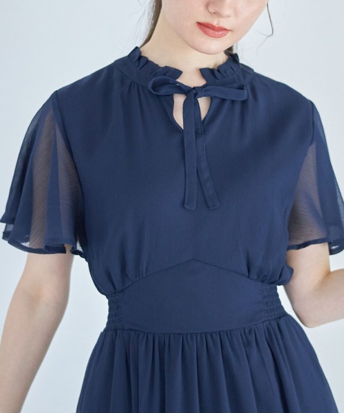 tocco closet（トッコ クローゼット）の「りぼん付きプチフリルネック 