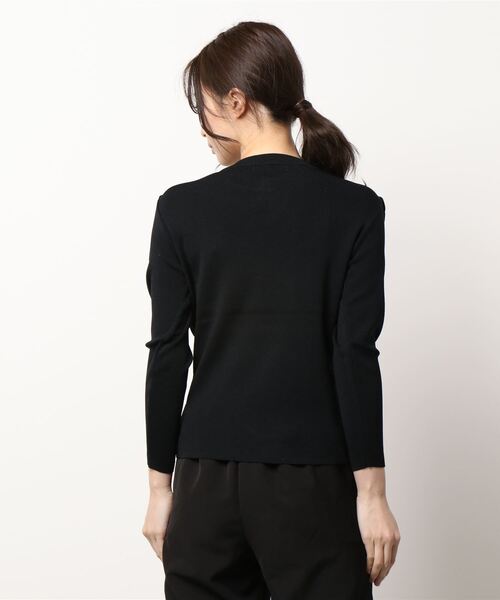 Prima Scherrer(プリマシェレル)の「ニット プルオーバー スカラップ ヨーク Prima Scherrer(ニット/セーター・レディース・ネイビー/ブラック/ホワイト・M/S)」の5枚目の写真