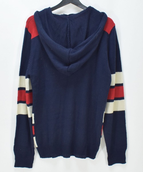 VINTAGE(ヴィンテージ)の「【ヴィンテージ古着】Bells&Bain タグ付き DEAD STOCK ニットパーカー(ニット/セーター・メンズ・ネイビー・LARGE)」の4枚目の写真