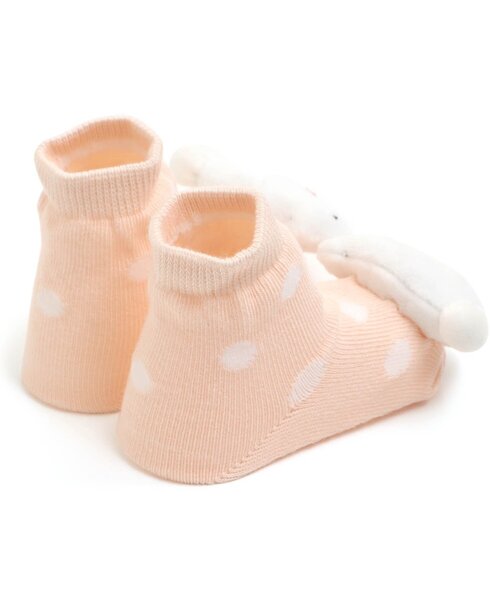 Ampersand（アンパサンド）の「ラトル付きベビーソックス（ベビーシューズ/ベビーソックス・キッズ・ピンク/サックスブルー・12/9）」の6枚目の写真