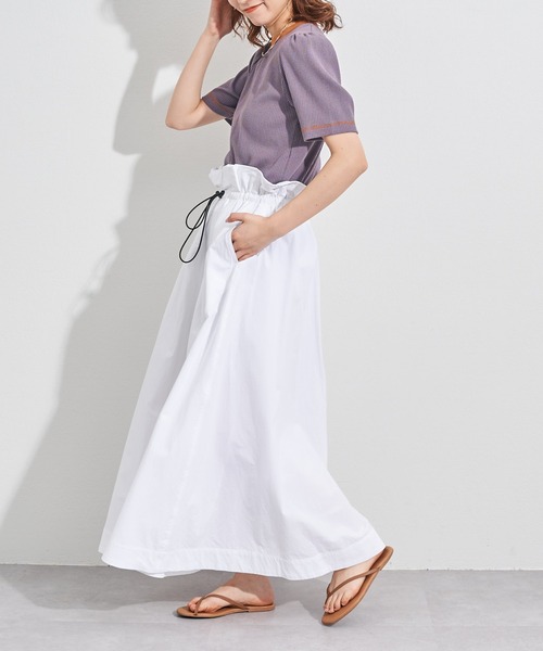 CIAOPANIC TYPY（チャオパニックティピー）の「ドロストワッシャースカート（スカート・レディース・ブラック/サックスブルー/ホワイト・ONE SIZE）」の17枚目の写真