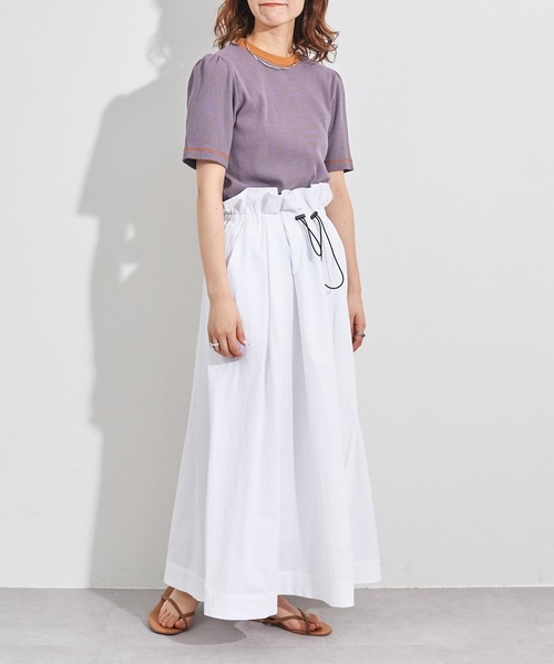 CIAOPANIC TYPY（チャオパニックティピー）の「ドロストワッシャースカート（スカート・レディース・ブラック/サックスブルー/ホワイト・ONE SIZE）」の19枚目の写真