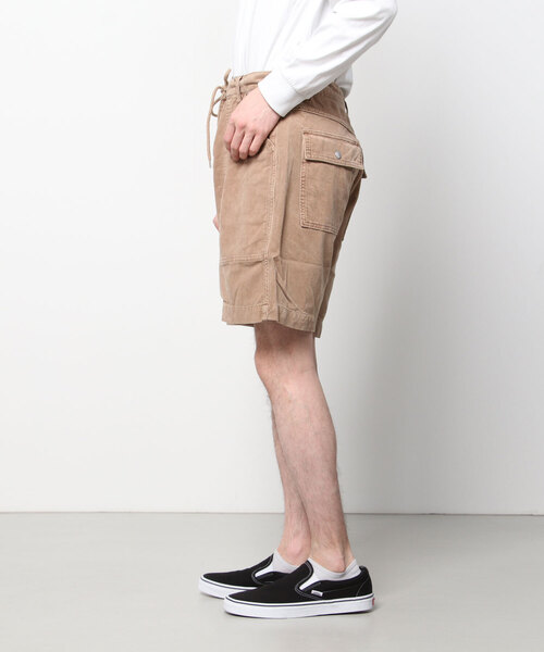 MAGIC NUMBER(マジック ナンバー)の「【MAGIC NUMBER】PIGMENT INSEAMLESS CORDUROY SHORT(その他パンツ・メンズ・ブラウン/グレー・32/30/34)」の4枚目の写真