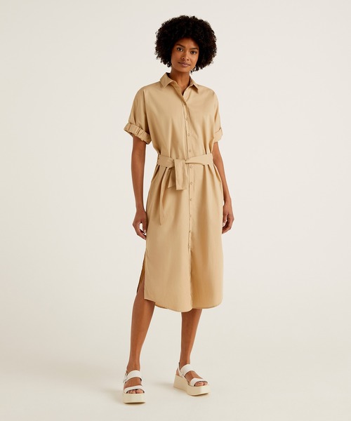 半袖ロングシャツワンピース シャツワンピース Benetton Benetton ベネトンユナイテッドカラーズオブベネトン のシャツワンピース 半袖ロングシャツワンピース 22p4ew7dv01k を購入できます Benetton United Benetton Of United Colors Benetton