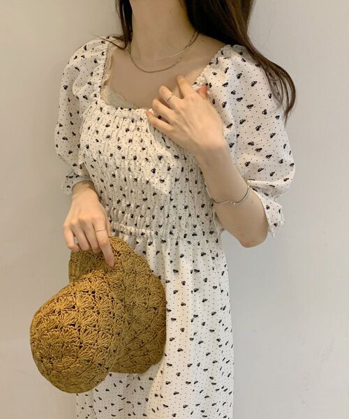 MAJESTIC LEGON（マジェスティックレゴン）の「トキメキパターンシャーリングワンピ（ワンピース・レディース・ブラック系その他/パープル系その他/ホワイト系その他2・MEDIUM）」の10枚目の写真