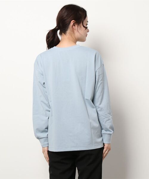 Lugnoncure（ルノンキュール）の「ロゴプリントTシャツ（Tシャツ/カットソー・レディース・オフホワイト/ブルー/チャコール・ﾌﾘ-）」の8枚目の写真