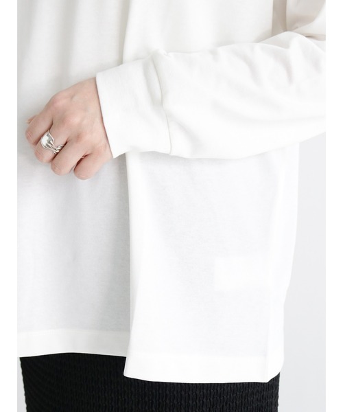 Lugnoncure（ルノンキュール）の「ロゴプリントTシャツ（Tシャツ/カットソー・レディース・オフホワイト/ブルー/チャコール・ﾌﾘ-）」の7枚目の写真