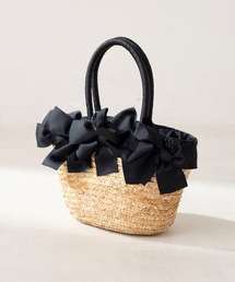 OLIVE des OLIVE | リボンストローバッグ(かごバッグ)