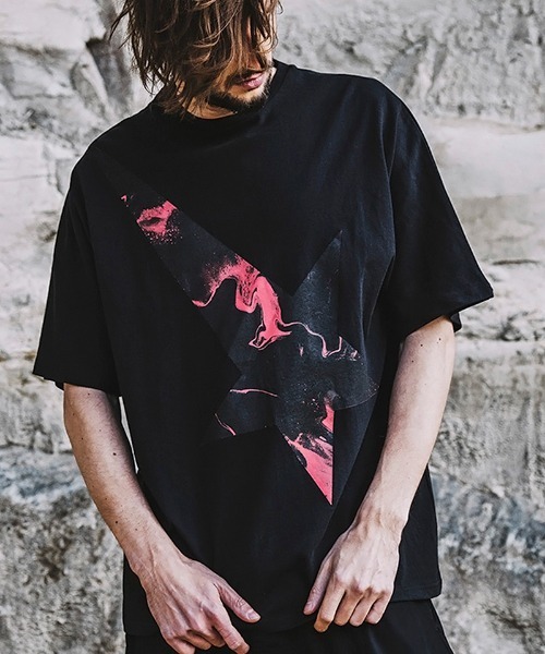 NO ID.(ノーアイディ)の「mt7857-ツースターBIG-T Tシャツ(Tシャツ/カットソー・メンズ・レッド/ブルー/グリーン/ブラック・ONE SIZE)」の4枚目の写真