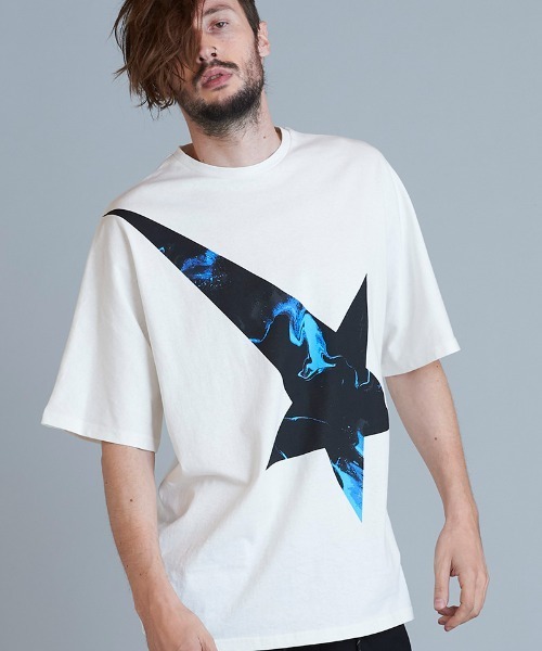 NO ID.(ノーアイディ)の「mt7857-ツースターBIG-T Tシャツ(Tシャツ/カットソー・メンズ・レッド/ブルー/グリーン/ブラック・ONE SIZE)」の14枚目の写真