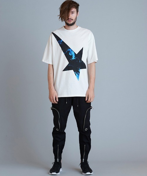 NO ID.(ノーアイディ)の「mt7857-ツースターBIG-T Tシャツ(Tシャツ/カットソー・メンズ・レッド/ブルー/グリーン/ブラック・ONE SIZE)」の12枚目の写真