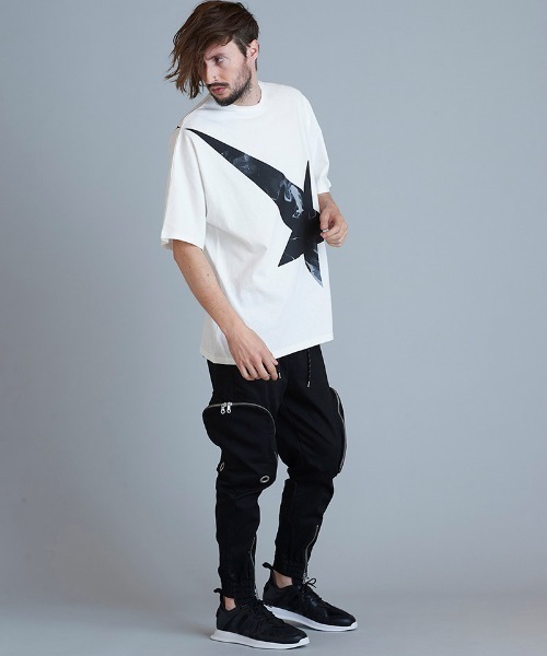 NO ID.(ノーアイディ)の「mt7857-ツースターBIG-T Tシャツ(Tシャツ/カットソー・メンズ・レッド/ブルー/グリーン/ブラック・ONE SIZE)」の6枚目の写真