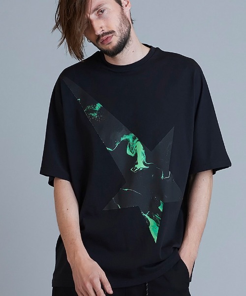 NO ID.(ノーアイディ)の「mt7857-ツースターBIG-T Tシャツ(Tシャツ/カットソー・メンズ・レッド/ブルー/グリーン/ブラック・ONE SIZE)」の19枚目の写真