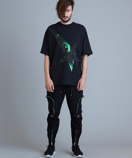 NO ID.(ノーアイディ)の「mt7857-ツースターBIG-T Tシャツ(Tシャツ/カットソー・メンズ・レッド/ブルー/グリーン/ブラック・ONE SIZE)」の10枚目の写真