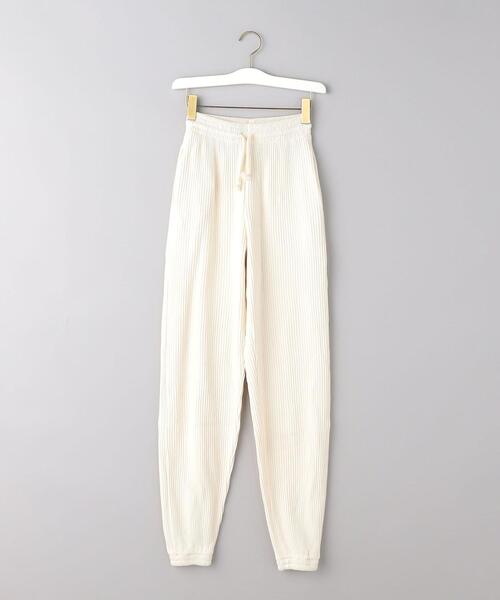 BASERANGE(ベースレンジ)の「<BASERANGE(ベースレンジ)>リブ パンツ(その他パンツ・レディース・オフホワイト/ブラック・XS)」の8枚目の写真