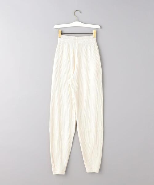 BASERANGE(ベースレンジ)の「<BASERANGE(ベースレンジ)>リブ パンツ(その他パンツ・レディース・オフホワイト/ブラック・XS)」の9枚目の写真