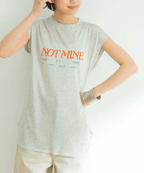 HAKUJI（ハクジ）の「HAKUJI　Logo tops（Tシャツ/カットソー・レディース・ホワイト/レッド/グレー・FREE）」の3枚目の写真