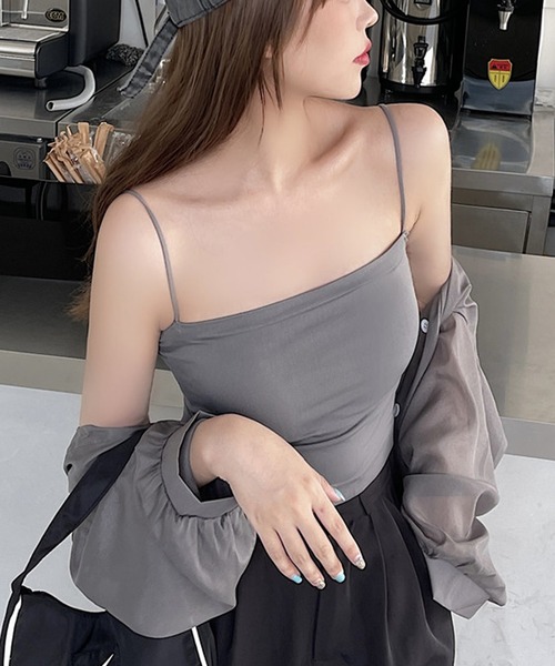 Girly Doll(ガーリードール)の「シャイニーシアーシャツ(シャツ/ブラウス・レディース・ホワイト/ブラック/ベージュ/パープル/グレー/オレンジ/ブルー/グリーン/ダークパープル/ピンク系その他/ライトピンク・FREE)」の21枚目の写真