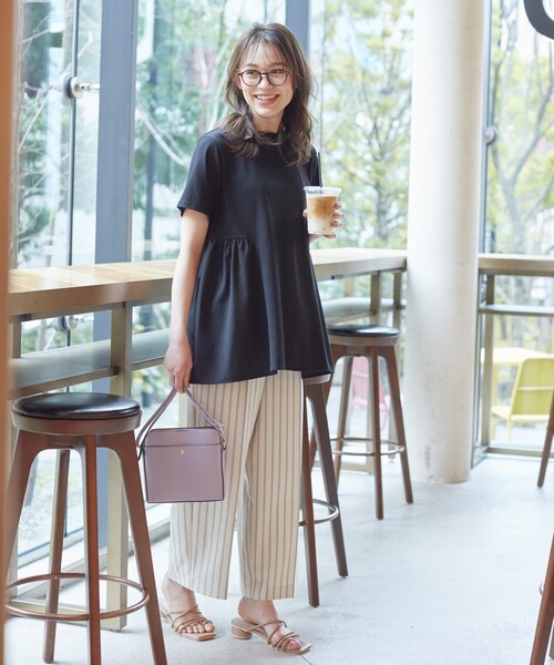 DRESKIP（ドレスキップ）の「◆円柱ヒール チューブサンダル（サンダル・レディース・ブラック/オフホワイト/サンドベージュ・35/45）」の16枚目の写真