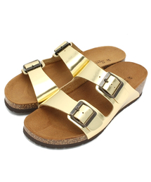 ROSE BUD | 【雑誌掲載】【2015カタログ掲載】(SONIA.C) TERRY 102 LAMINATEO 2 BUCKLE SANDAL(サンダル)