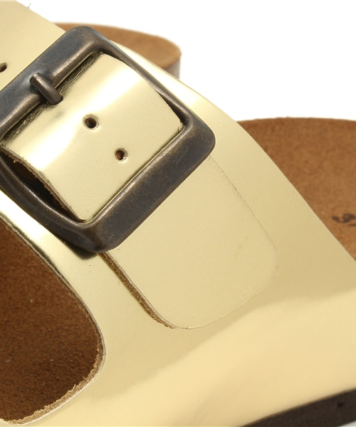 ROSE BUD（ローズバッド）の「【雑誌掲載】【2015カタログ掲載】(SONIA.C) TERRY 102 LAMINATEO 2 BUCKLE SANDAL（サンダル・レディース・シルバー/ゴールド・39/36/38/37）」の7枚目の写真