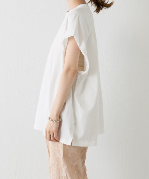 WHIMSIC（ウィムジック）の「【WHIMSIC】カットソーベスト（ベスト・レディース・ブラック/モカ/ホワイト・FREE）」の15枚目の写真