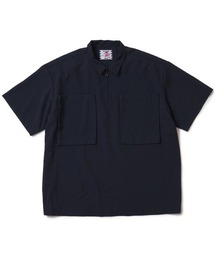 【SON OF THE CHEESE / サノバチーズ】Seersucker Zip Shirt
