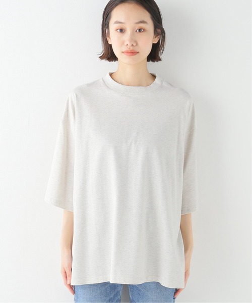 JOURNAL STANDARD LUXE（ジャーナルスタンダード　ラックス）の「クラシックテンジク クルーネックT（Tシャツ/カットソー・レディース・ベージュ/ホワイト×ホワイト・FREE）」の6枚目の写真