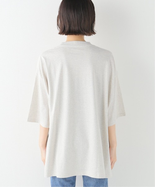 JOURNAL STANDARD LUXE（ジャーナルスタンダード　ラックス）の「クラシックテンジク クルーネックT（Tシャツ/カットソー・レディース・ベージュ/ホワイト×ホワイト・FREE）」の8枚目の写真