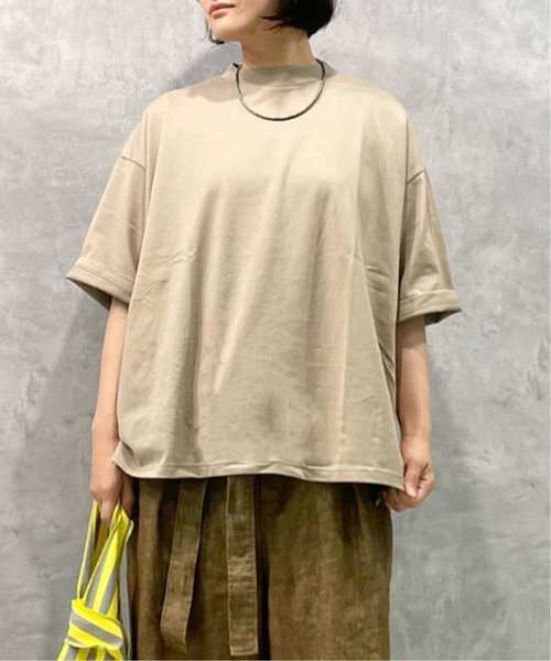 JOURNAL STANDARD LUXE（ジャーナルスタンダード　ラックス）の「クラシックテンジク クルーネックT（Tシャツ/カットソー・レディース・ベージュ/ホワイト×ホワイト・FREE）」の4枚目の写真