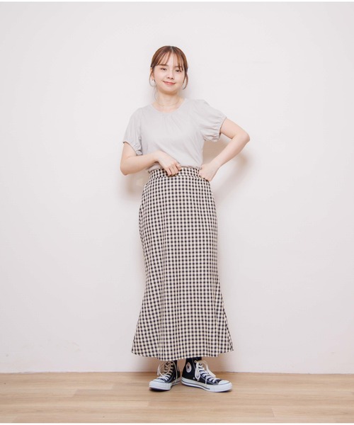 flower(フラワー)の「リトルパフティーズ(Tシャツ/カットソー・レディース・ホワイト/ベージュ・FREE)」の8枚目の写真