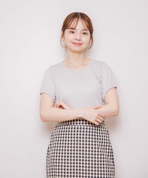 flower(フラワー)の「リトルパフティーズ(Tシャツ/カットソー・レディース・ホワイト/ベージュ・FREE)」の4枚目の写真