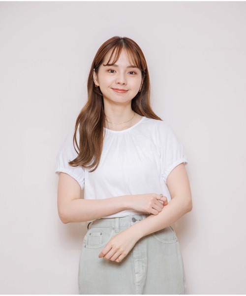 flower(フラワー)の「リトルパフティーズ(Tシャツ/カットソー・レディース・ホワイト/ベージュ・FREE)」の13枚目の写真