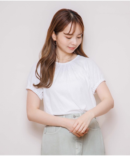 flower(フラワー)の「リトルパフティーズ(Tシャツ/カットソー・レディース・ホワイト/ベージュ・FREE)」の14枚目の写真