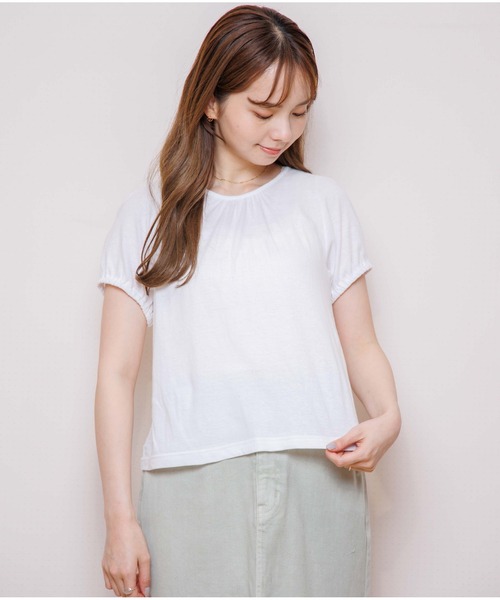 flower(フラワー)の「リトルパフティーズ(Tシャツ/カットソー・レディース・ホワイト/ベージュ・FREE)」の15枚目の写真