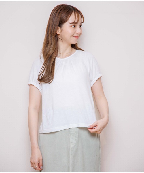 flower(フラワー)の「リトルパフティーズ(Tシャツ/カットソー・レディース・ホワイト/ベージュ・FREE)」の16枚目の写真