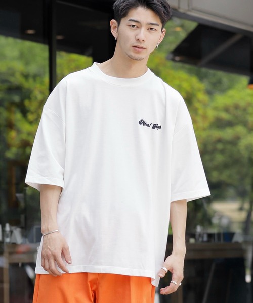 Beno(ビーノ)の「バック刺繍 オーバーサイズ スーベニアTEE TIGER(Tシャツ/カットソー・メンズ・グリーン/ロイヤルブルー/サックスブルー/ブラック/オフホワイト・M/L/LL)」の8枚目の写真