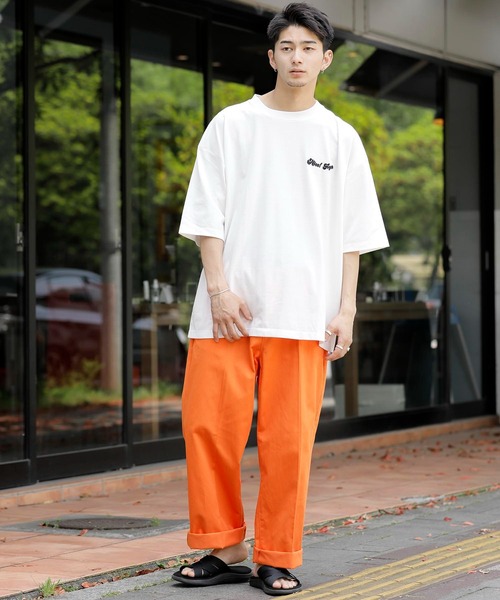Beno(ビーノ)の「バック刺繍 オーバーサイズ スーベニアTEE TIGER(Tシャツ/カットソー・メンズ・グリーン/ロイヤルブルー/サックスブルー/ブラック/オフホワイト・M/L/LL)」の9枚目の写真