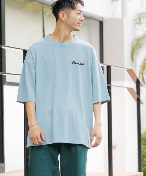 Beno(ビーノ)の「バック刺繍 オーバーサイズ スーベニアTEE TIGER(Tシャツ/カットソー・メンズ・グリーン/ロイヤルブルー/サックスブルー/ブラック/オフホワイト・M/L/LL)」の19枚目の写真