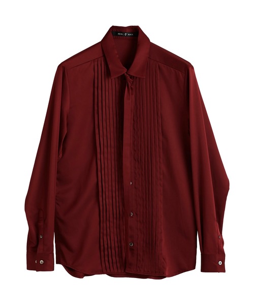 NO ID.（ノーアイディ）の「【NO ID.】Ribbon Tie Pintuck Shirt / リボン タイ 付 ピンタック シャツ（シャツ/ブラウス・メンズ・ネイビー/ブラック/ワイン/ホワイト・2/1）」の9枚目の写真