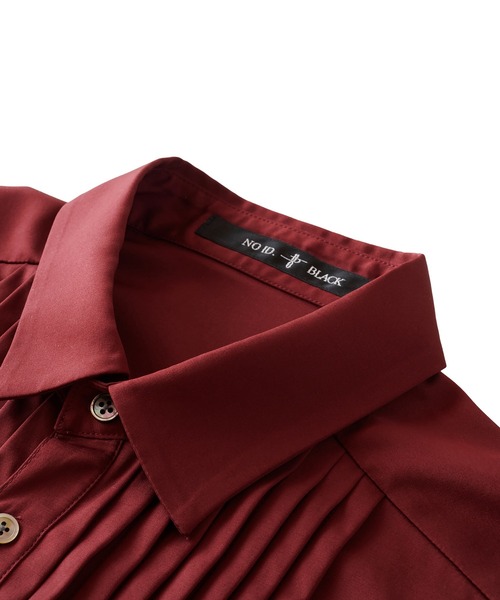 NO ID.（ノーアイディ）の「【NO ID.】Ribbon Tie Pintuck Shirt / リボン タイ 付 ピンタック シャツ（シャツ/ブラウス・メンズ・ネイビー/ブラック/ワイン/ホワイト・2/1）」の11枚目の写真