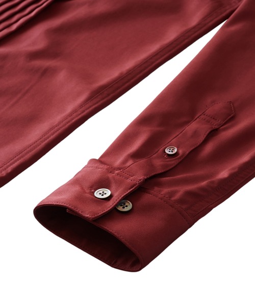 NO ID.（ノーアイディ）の「【NO ID.】Ribbon Tie Pintuck Shirt / リボン タイ 付 ピンタック シャツ（シャツ/ブラウス・メンズ・ネイビー/ブラック/ワイン/ホワイト・2/1）」の15枚目の写真