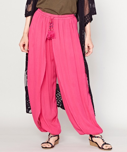 チャイハネ（チャイハネ）の「【チャイハネ】メディムパンツ（その他パンツ・レディース・ブラック/ベージュ/ターコイズブルー/オレンジ/グリーン/ピンク/マスタード/パープル/レンガ/ダークグリーン/ピンク系その他・FREE）」の9枚目の写真