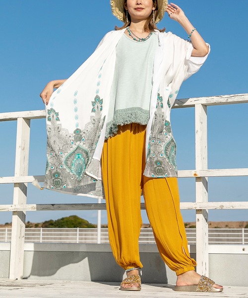 チャイハネ（チャイハネ）の「【チャイハネ】メディムパンツ（その他パンツ・レディース・ブラック/ベージュ/ターコイズブルー/オレンジ/グリーン/ピンク/マスタード/パープル/レンガ/ダークグリーン/ピンク系その他・FREE）」の13枚目の写真