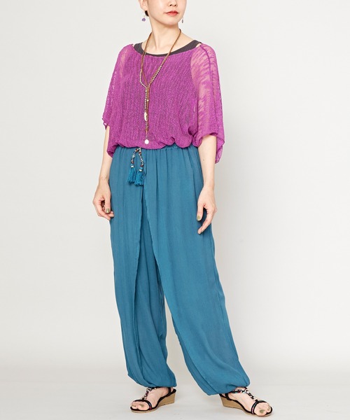 チャイハネ（チャイハネ）の「【チャイハネ】メディムパンツ（その他パンツ・レディース・ブラック/ベージュ/ターコイズブルー/オレンジ/グリーン/ピンク/マスタード/パープル/レンガ/ダークグリーン/ピンク系その他/グリーン系その他/ピンク系その他2・FREE）」の14枚目の写真