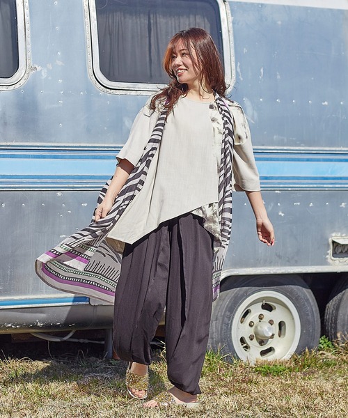 チャイハネ（チャイハネ）の「【チャイハネ】メディムパンツ（その他パンツ・レディース・ブラック/ベージュ/ターコイズブルー/オレンジ/グリーン/ピンク/マスタード/パープル/レンガ/ダークグリーン/ピンク系その他/グリーン系その他/ピンク系その他2・FREE）」の19枚目の写真